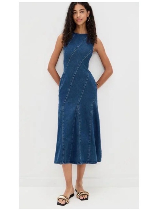 Aligne Dresses & Skirts - Women's Blue Raven Denim Midi Dress
